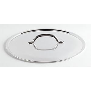 Pentole Agnelli PCMX02940 deksel met stalen brug, aluminium, glanzend, 40 cm