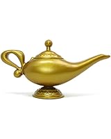 Skeleteen Arabian Genie Oil Lamp - Aladdin's Gold Magic Genie Lamp Costume Accessory - 1 Piece