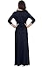KOH KOH Womens 2025 Long Sleeve Casual Cocktail Flowy V-Neck Gown Maxi Dress
