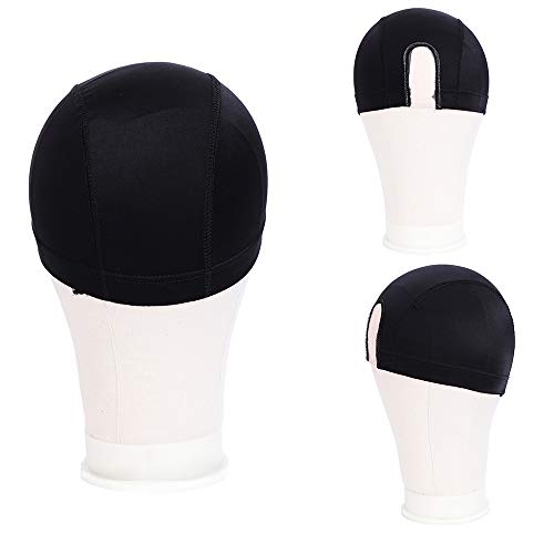 image for fani Spandex Mesh Dome Wig Caps for Making Wigs U part Black Weaving W