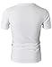 H2H Mens Casual Slim Fit Short Sleeve V-Neck T-Shirts White US L/Asia XL (KMTTS0380)