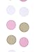 Ling's moment 9 Feet Circle Dots Paper Garland ( Pink+White+Champagne Gold ) for Wedding, Bridal Showers, Birthday Party, Baby Shower, Event & Party Supplies, 2.5