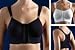 CAREFIX Bella Front Closure Comfort/Sleep Bra #3212, Black, XXL