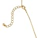Alpha Chi Omega 24K Gold Plated Horizontal Bar Necklace Greek Sorority Letter with Adjustable Chain AXO
