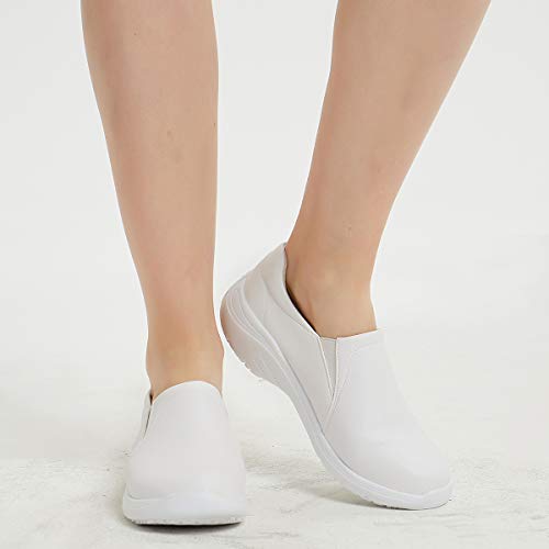 Hawkwell Women's Slip-On Nurse Shoes - Arch Support, Slip-Resistant & Lightweight For All-Day Comfort