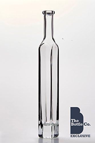 BOTTLE COMPANY 12 X 200ML DUCALE SQUARE OIL/LIQUEUR/DRESSING BOTTLE C/W CORKS