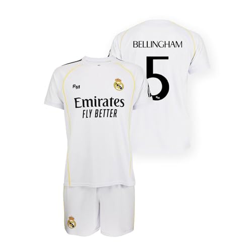 Real Madrid Conjunto Infantil 1a equipación 25-26 - Réplica Oficial Bellingham