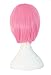 MapofBeauty Short Straight Cosplay Costume Wig Party Wig (Light Pink)