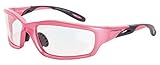 Crossfire Eyewear 2254 Infinity Safety Glasses with Pink Frame and Clear Lens