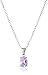 Amazon Collection Sterling Silver Amethyst Pendant Necklace