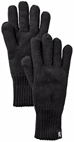 Mens Black Thermal Gloves with Insulation Lining - One Size