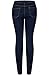 2LUV Women's Solid Stretchy 5 Pocket Skinny Jeans Indigo Blue 9