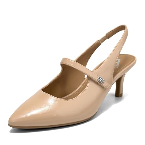 Aerosoles Essentials Women's LYLA Slingback Dress Pump, Beige Bisque Faux Saffi…