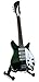 Beatles Miniature Guitar - John Lennon - Rickenbacker Black Custom - Wood Replica 10 Inches