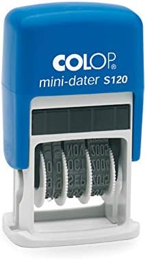 COLOP 104778 Mini Dater S 120 Date in German Imprint in Folding Box Blue, 6 x 5 x 2 cm - Image 3