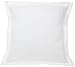 Mayfair Linen European Square Pillow Shams Set of 2 White 600 Thread Count 100% Egyptian Cotton PACK OF 2 Euro 26 x 26 Bright WHITE Pillow shams Cushion Cover, Cases Super Soft Decorative