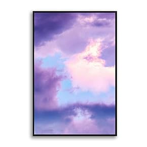 Framed Canvas Wall Art Clouds and Colors Canvas Prints Home Artwork Decoration for Living Room,Bedroom - 16x24 inches
