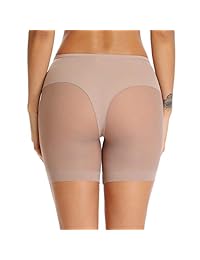 WOWENY Shorts antideslizantes para damaes debajo de los vestidos Anti Chafing Media cintura elástica de algodón sin costuras Boyshort Bragas