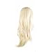 28 inch 70cm Blonde Cosplay Wigs Long Big Wavy Curly Hair Ends Halloween Costume Party Cosplay Wavy Curly Heat Resistance Wig With Bangs and Wig Cap