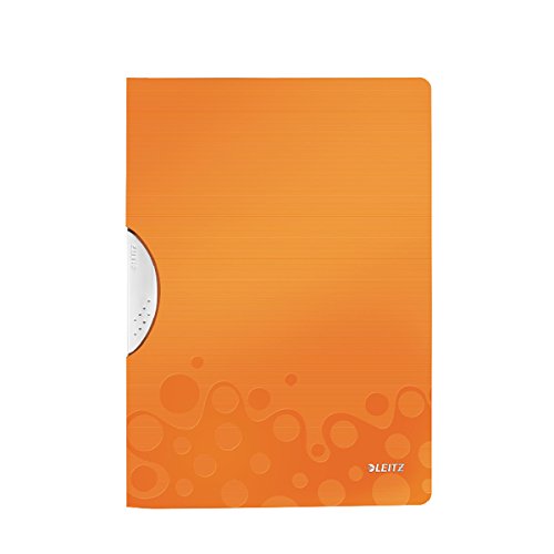 LEITZ Wow COLORCLIP PP File Orange PK10
