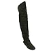DA VICCINO TOP-01-HI Women's Slouchy Side Zipper Flat Over The Knee High Boots