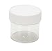 Vestil JAR-1 Wide Mouth Polystyrene Round Jar with Natural Cap, 1 oz Capacity, 1-21/32