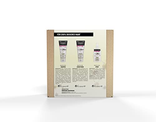John Frieda Profiller+ Vorteils-Set - Inhalt: Shampoo, 250ml + Conditioner, 250ml + Kräftigendes Spray, 150ml - Für feines Haar - Mit Biotin & Hyaluronsäure thumbnail 3