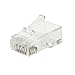 CableCreation Cat6 RJ45 Connectors, 50-Pack Cat6 RJ45 Ends, Ethernet Cable Crimp Connectors UTP Network Plug for Solid Wire and Standard Cable, Transparent