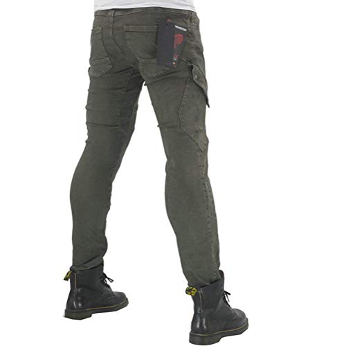 image for Takuey Men Women Motorcycle Riding Jeans Protective Pants Knight Hocke