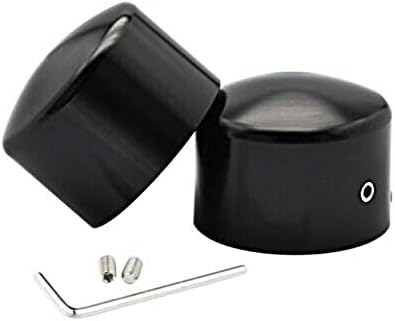 LIPOVOLT Front Axle Cap Nut Cover Fit for Harley Softail Dyna Touring Streel Glide