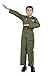 Kids Air Force Fighter Pilot Costume Top Gun Role Play Costumes Boys Flight Jumpsuit Army Flightsuit Outfits Green M