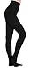 Aphro Women's Opaque Warm Tights Fleece Lining Pantyhose, Small - Black