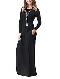 Vestido largo con estampado floral y manga larga sin mangas de verano para mujer de MISFAY