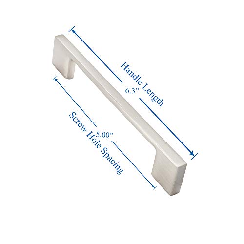 Southern Hills 5pc Brushed Nickel Handles 5 Inch (128mm) Screw
