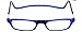 Clic Magnetic Reading Glasses for Men or Women, Computer Readers, Original (S-M, Blue, 1.50 Magnification)