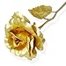 KDLINKS [Special Sale] 24K 6 Inch Gold Foil Rose, Best Valentine's Day Gift, Handcrafted and Last Forever! - Double Size Rose Flower Card