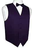 Italian Design, Men's Tuxedo Vest, Bow-Tie & Hankie Set in Lapis