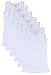 'Sweet & Sassy Girls Undershirt Tank Tops, White, Large / 10-12 (Pack of 6)'