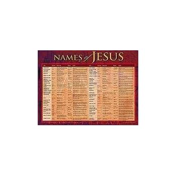 Amazon.com: Chart-Names Of Jesus (Laminated): Posters & Prints
