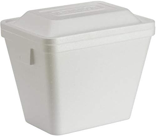 white foam cooler