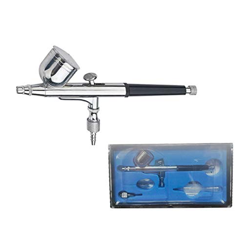 Royalmax Multi-Purpose Model AB-130 Airbrush Kit, 0.3 mm Nozzle Dual-Action Gravity Feed Airbrush with 1/4 oz Cup