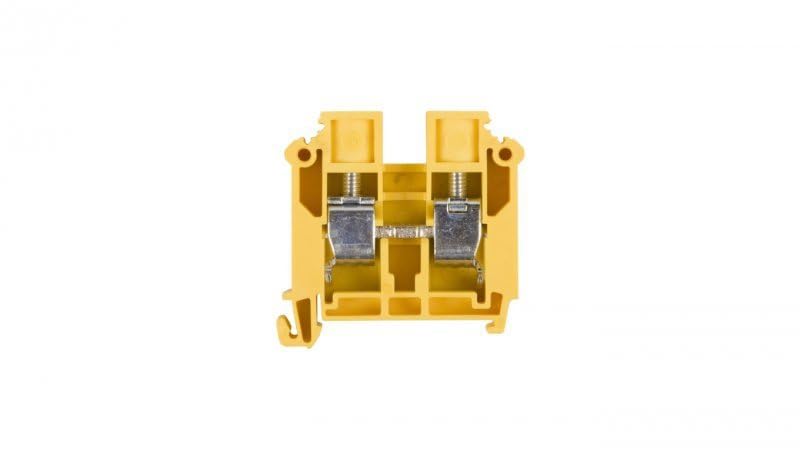 SIMET Brand Yellow ZSG1-16.0Z Rail Mounted Screw Terminal Block