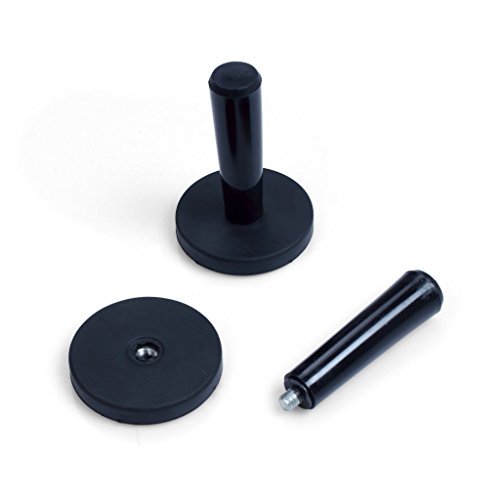 Ewinever Black Vehicle Car Wrap Gripper Magnets Holder for Sign Vinyl, Car Wrapping & Crafts Sign making Vinyl Tools Magnets, Pack of 2