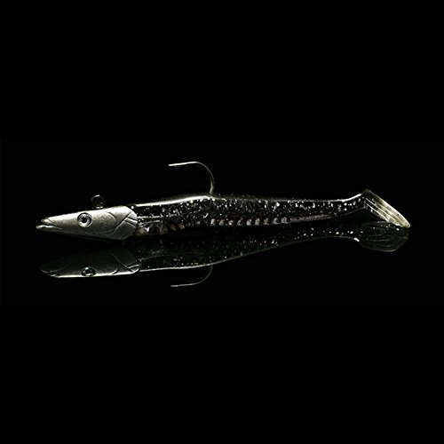 Zantec 5pcs Plombs Leurres De Pêche De Tête Ensemble 22g 11cm Appâts Artificiels Doux Avec Hameçon Pour La Pêche En Eau Salée Et En Eau Douce
