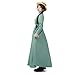 miccostumes Womens Costume A Line Long Sleeves Pastel Green Dress with White Collar (Women XL)