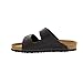 Birkenstock Women's Arizona Birko-Flo Black Sandals - 38 M EU