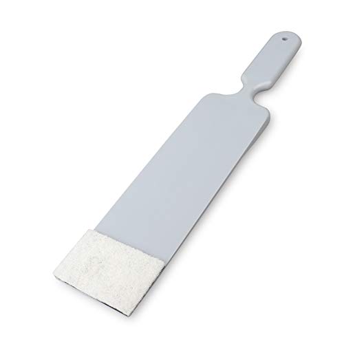 Ehdis Long-handled Water Scraper Auto Window Film Tinting Tool Scrubber Sure Clean with Felt Car Window Vinyl Wrap Sheet Squeegee 10.3inch L x 3inch W with Scrub Pad