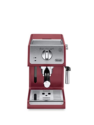 De'Longhi Active Espresso Siebträger ECP 33.21.R – professionelle Espressomaschine mit Aluminium-Finish, inkl…