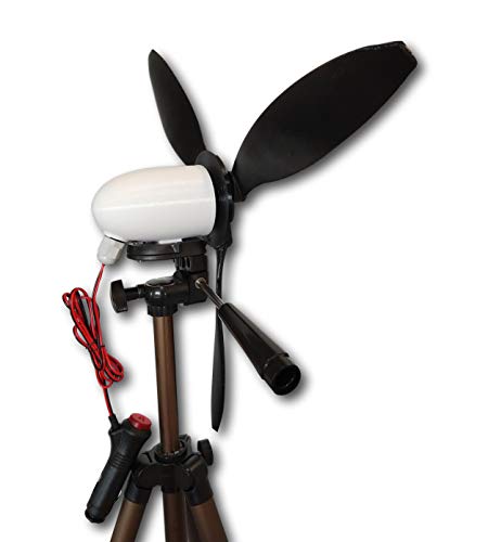 Cutting Edge Power Mini 12 Volt Wind Turbine Generator, Portable, w/Accessories,Small, Made in USA (Tripod Mount, 3 Blade (18"))
