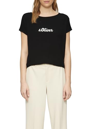 s.Oliver 2165897 T-Shirt, Noir, 46 Femmes